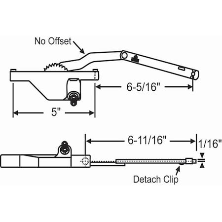 Strybuc Truth RH Dyad Casement Oper 36-255-3